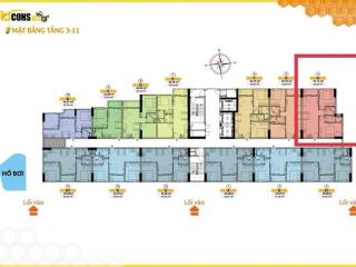 Bcons bee 61m2 căn góc sở hữu lâu dài vay 70%  ở ngay