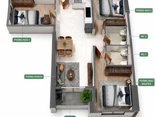 Căn hộ bcons 3pn2wc tại bcons city