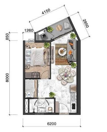 Căn 1pn+ cực hiếm tầng cao view sông hàn tuyệt đẹp, chỉ với 4 tỷ 1