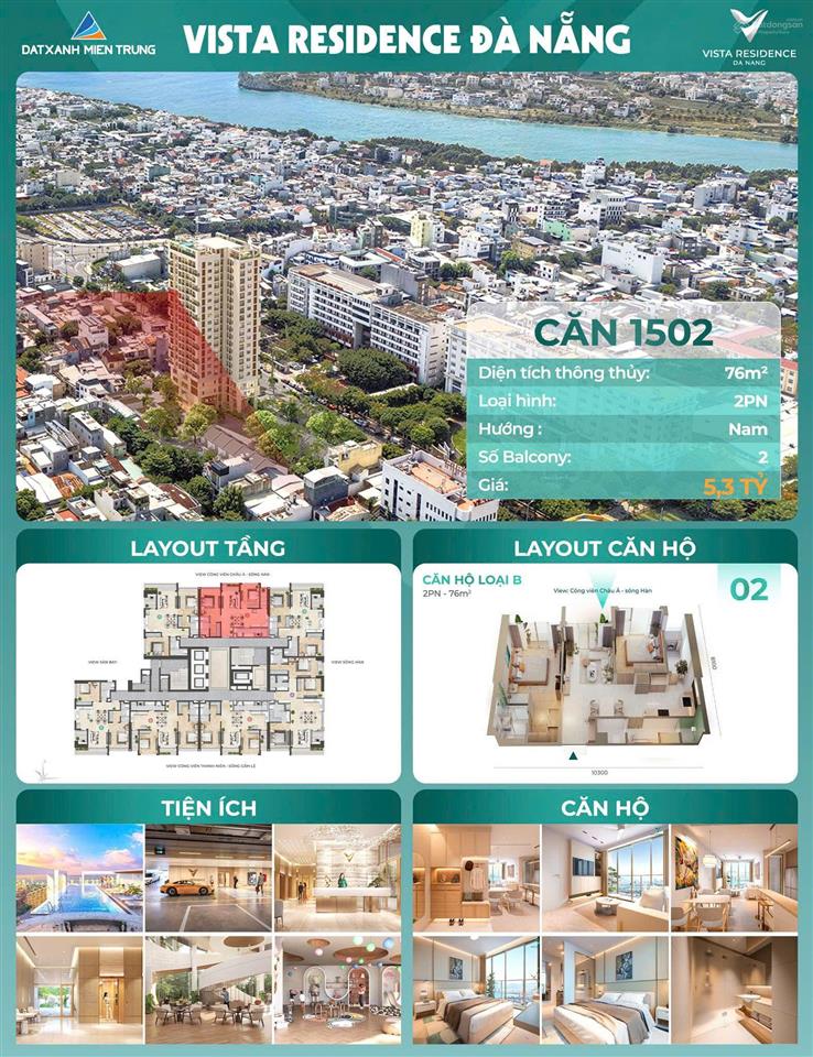 Siêu phẩm đầu tư  view sông hàn & pháo hoa đỉnh cao tại trung tâm đà nẵng