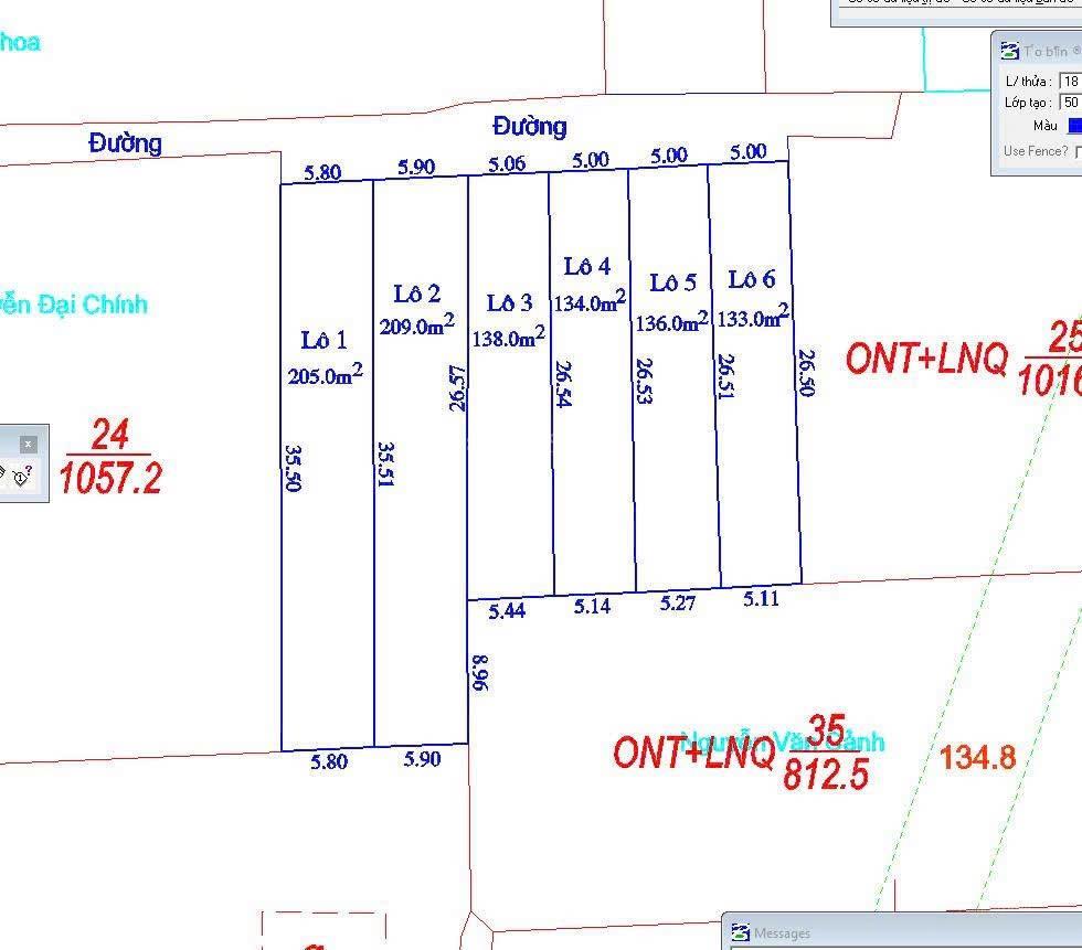 Bán đất 205m2 tại xã lan mẫu, huyện lục nam, bắc giang, giá siêu hời 1,1 tỷ