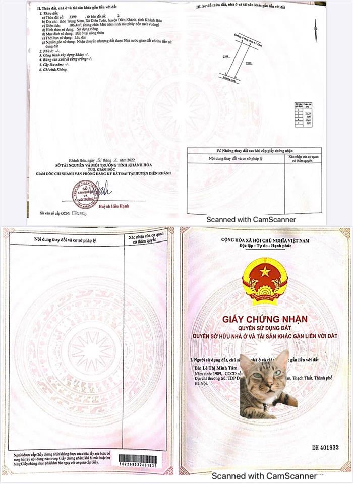Bán đất tại xã diên toàn, huyện diên khánh, khánh hòa, 2,026 tỷ, 106,4 m2