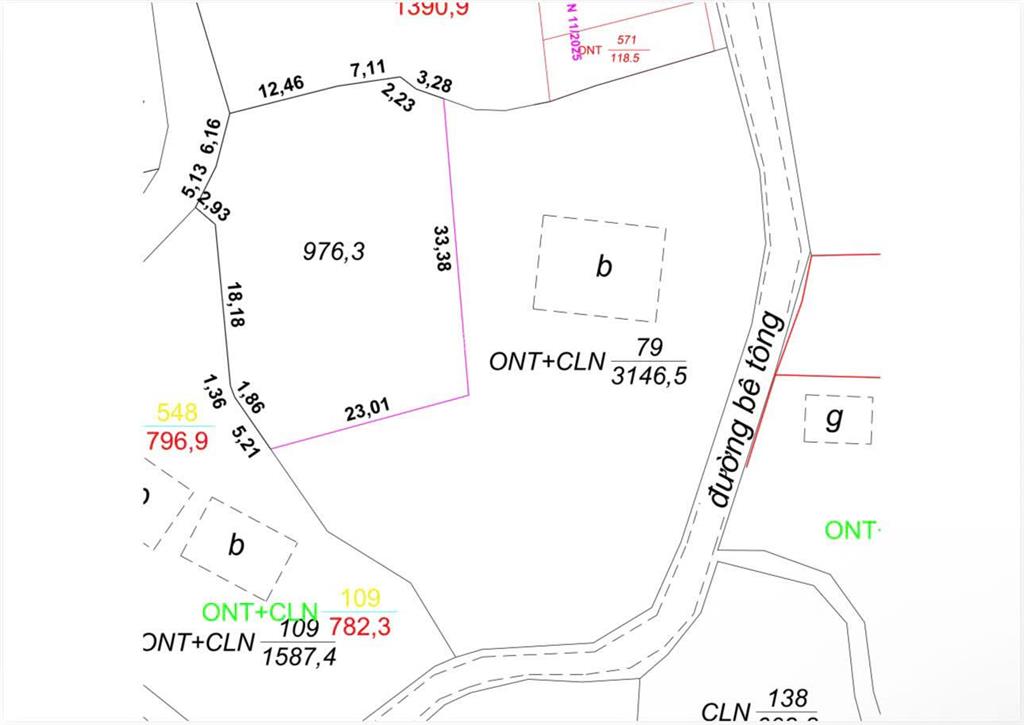 976 m2 đất full thổ cư tại cao phong  hoà bình