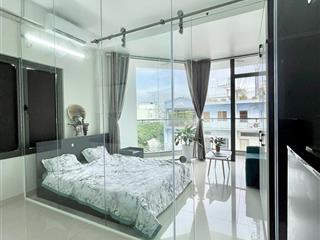 Cho thuê phòng trọ dạng 1pn ban côngtách bếp,38m2,ngay ngô đức kế,gần chợ bà chiểu,full nội thất