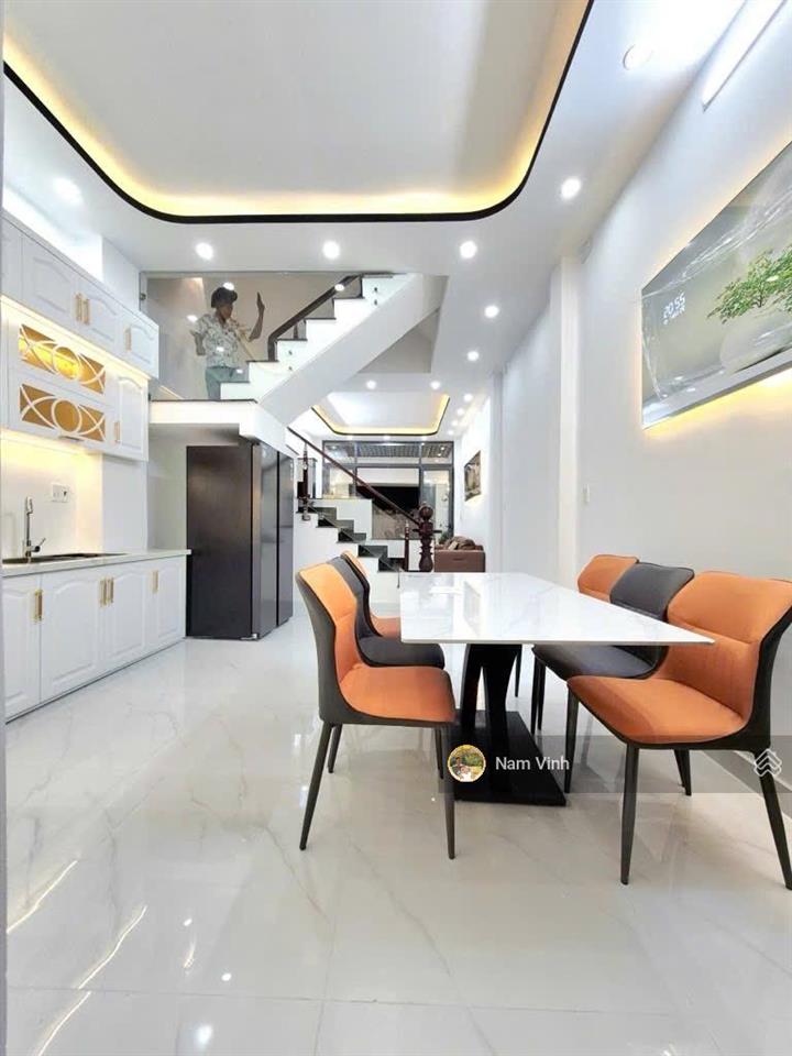 Bán nhà ô tô thông quận 7 cạnh nam long nở hậu 4.5m x 13m mới 3 tầng 5 phòng chỉ 5.8 tỷ tl