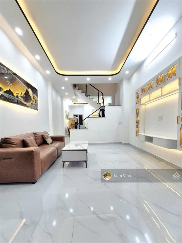Bán nhà ô tô thông quận 7 cạnh nam long nở hậu 4.5m x 13m mới 3 tầng 5 phòng chỉ 5.8 tỷ tl