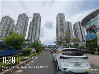 Bán nhà mặt tiền nguyễn thị thập 116m ngang 4.9m dài 19m nở hậu 6.8m 3 tầng 4 phòng chỉ 21 tỷ tl