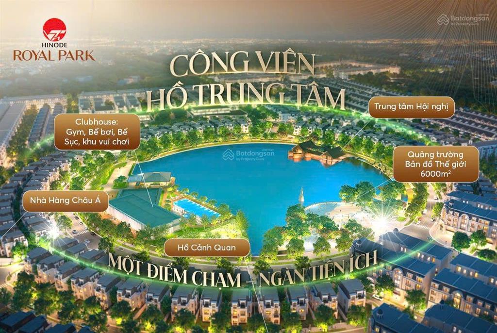 Mở bán căn góc biệt thự view hồ hinode royal park, 398m2 giá 92 tỷ, nhận nhà ngay