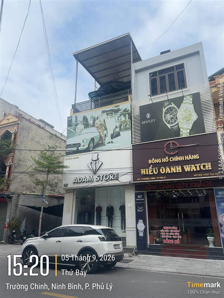 Bán nhà mặt phố view đẹp tại trường chinh, châu cầu, phủ lý, 24 tỷ, 129m2