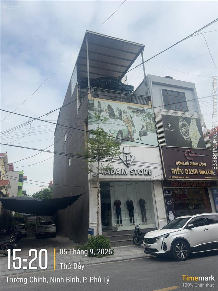 Bán nhà mặt phố view đẹp tại trường chinh, châu cầu, phủ lý, 24 tỷ, 129m2