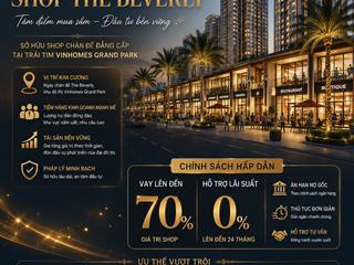 Shop khối đế the beverly giá dự kiến 5 tỷ 9 diện tích 35m2 tại vinhomes grand park