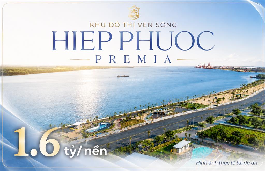 Chỉ 1,6 tỷ/nền sở hữu đất nền sổ đỏ ven sông tại hiệp phước premia  cách phú mỹ hưng 20 phút đi xe