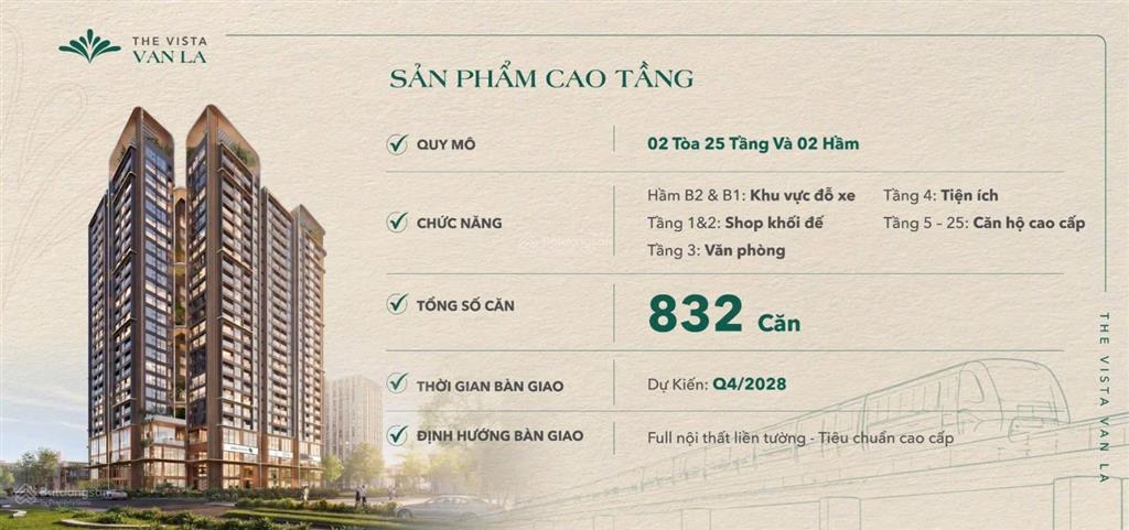 Nhận booking dự án vista văn la, cực phẩm tại hà đông ck 10% htls 24t  earlybird 2%