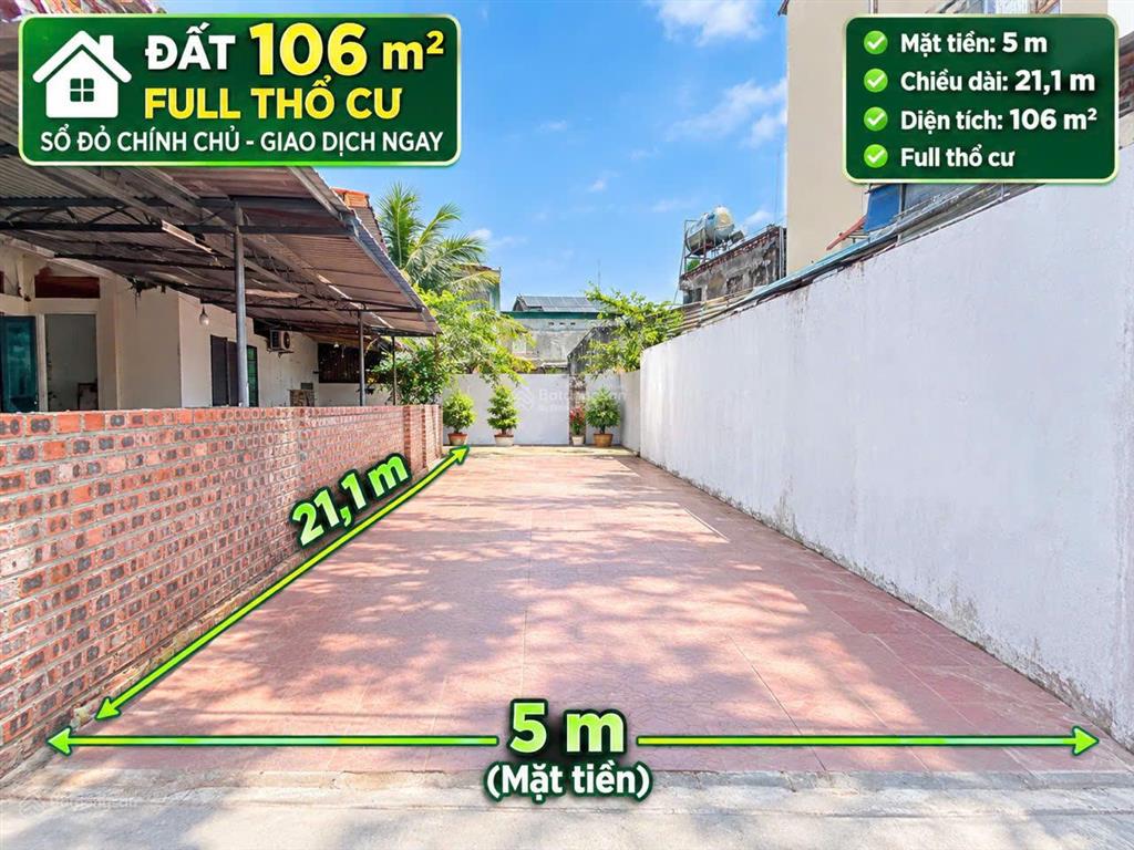 Chỉ hơn 3 tỷ cho 106 m² cư tại dược thượng  sóc sơn, vị trí sát trung tâm xã sóc sơn sầm uất