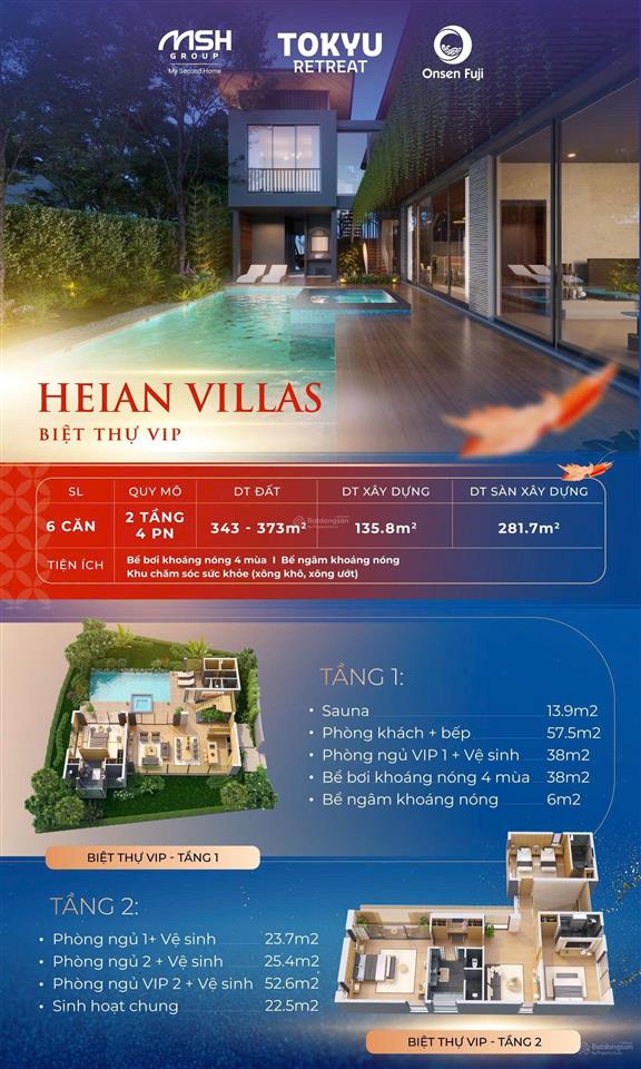 Bán biệt thự khoáng nóng tokyu re treat 333 giá 13 tỷ nghỉ dưỡng trị liệu đẳng cấp giới thượng lưu