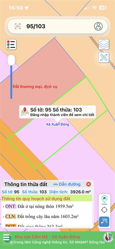 Chính chủ bán lô đất xuân đông  đồng nai