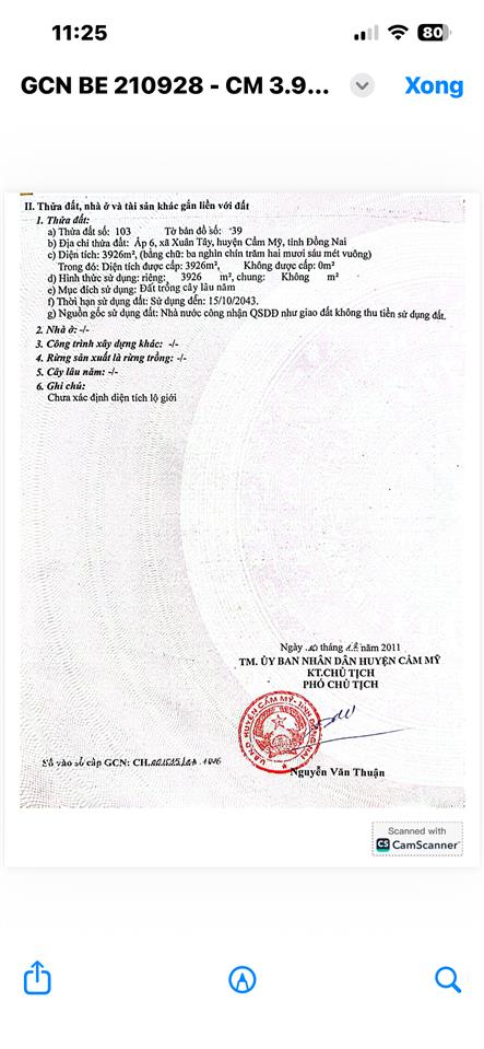Chính chủ bán lô đất xuân đông  đồng nai