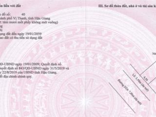 Bán 81m2 odt tại phường v, tp.vị thanh, t.hậu giang