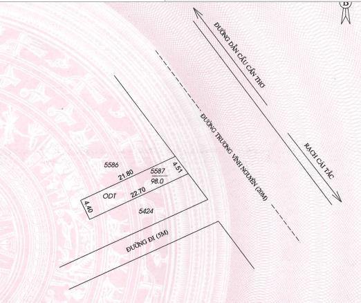 Bán 77,7m2 đất tại p. thường thạnh, cái răng, cần thơ