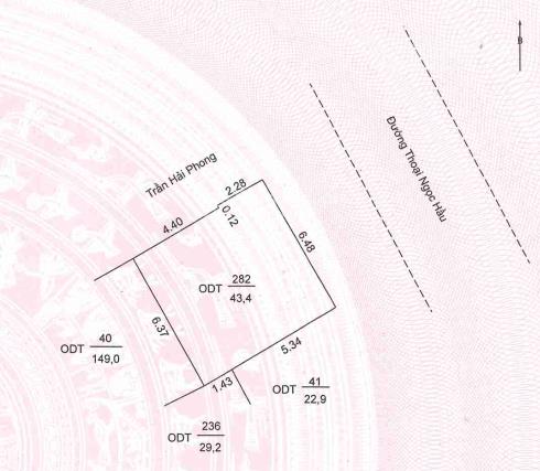 Bán 192,4m2 đất odt tại p. mỹ phước, long xuyên, an giang