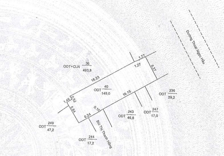 Bán 192,4m2 đất odt tại p. mỹ phước, long xuyên, an giang
