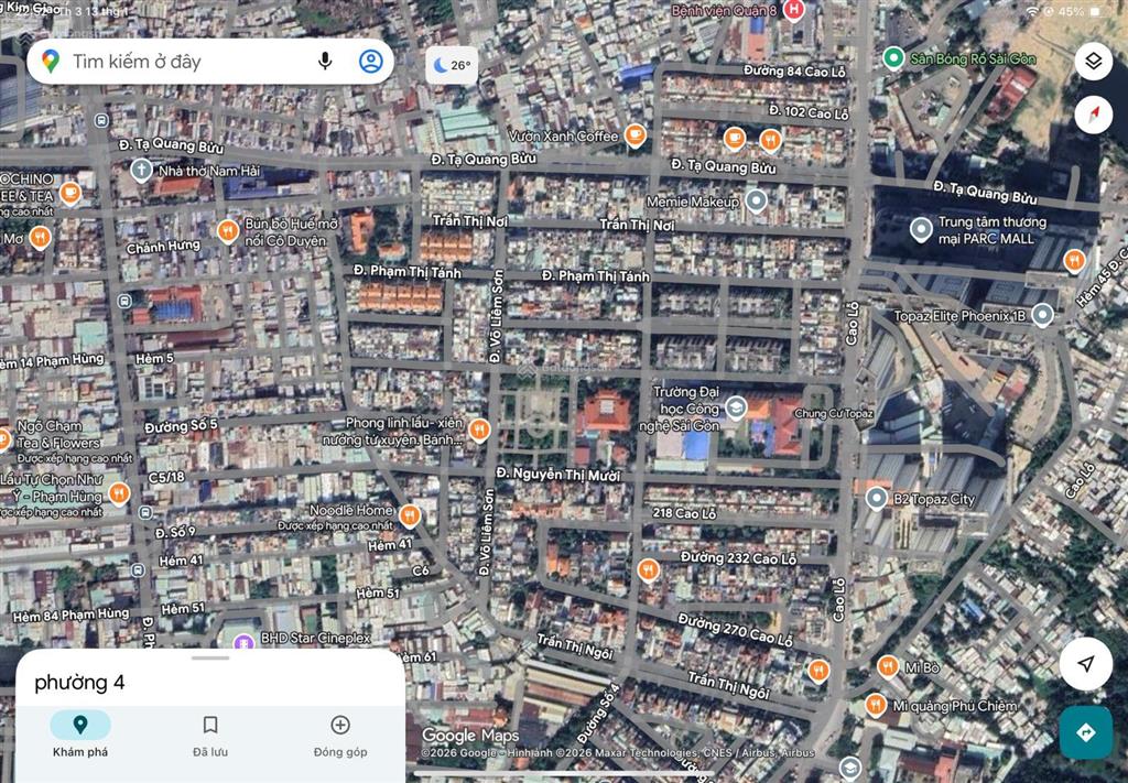 Nhà kdc cao lỗ p4 q8.ngay đại học cnsg(đường đối diện topaz city)