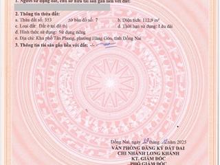 Chỉ cần 350 triệu  sở hữu ngay nền đất full thổ cư tại phường hàng gòn, đồng nai