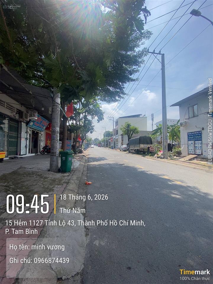 Bán đất tại đường nguyễn thị thích. giá 3,5 tỷ tl.92m2,shr.hẻm xe tải thông. 0966 874 *** em vương