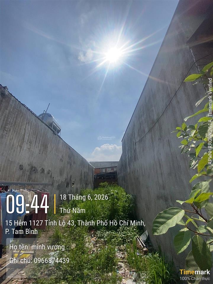 Bán đất tại đường nguyễn thị thích. giá 3,5 tỷ tl.92m2,shr.hẻm xe tải thông. 0966 874 *** em vương