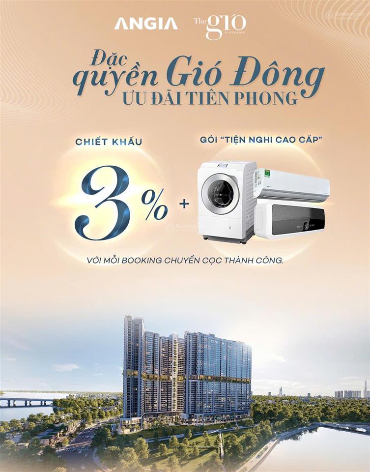Chính thức booking suất cuối tháp gió đông  căn hộ view hoa hậu the gio riverside
