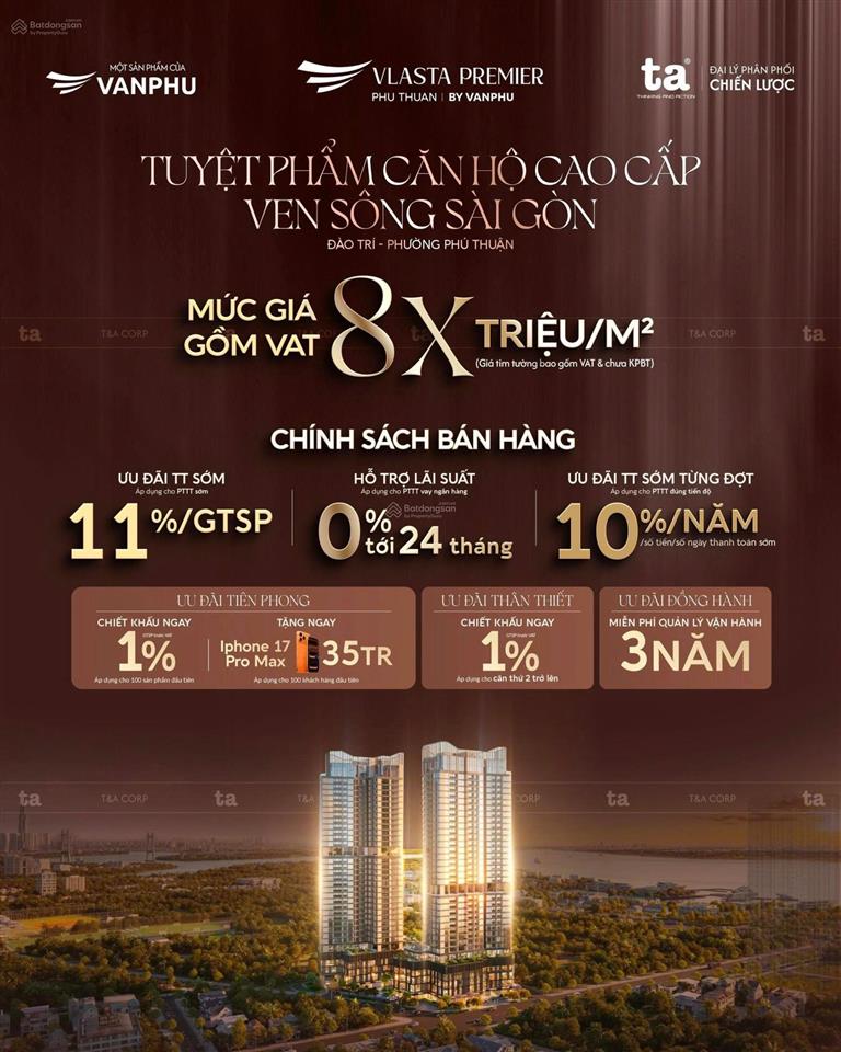 Hot nhất khu nam hiện tại vlasta premier phú thuận căn hộ cao cấp giá rumor dự kiến chỉ từ 8x/m2