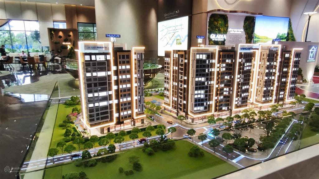Bán căn hộ gladia heights 2pn tháp b1, 64.45m2, nội thất cao cấp, giá 7,06 tỷ