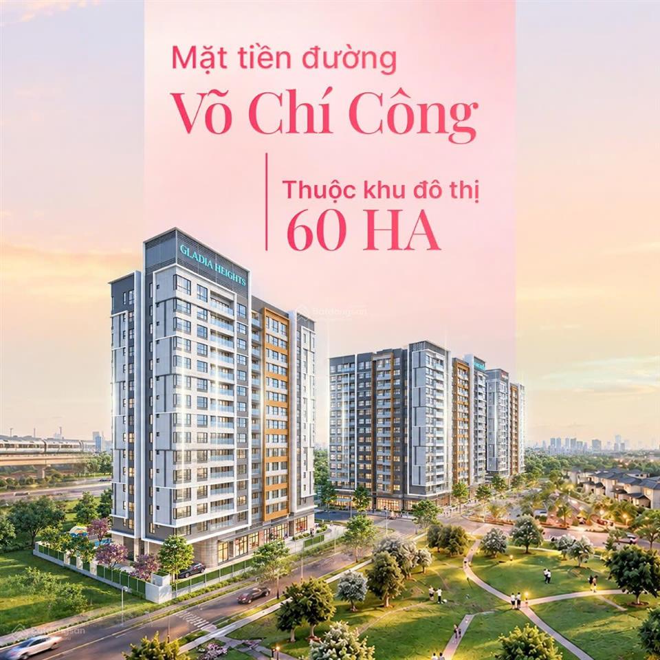 Bán căn hộ gladia heights 2pn, 85m2, tháp b1, nội thất cơ bản cao cấp, giá 7,36 tỷ