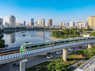 Giá xăng tăng thì đã có tàu điện ngay chân tòa nhà  chung cư hồ gươm plaza  tiện ích tận cửa