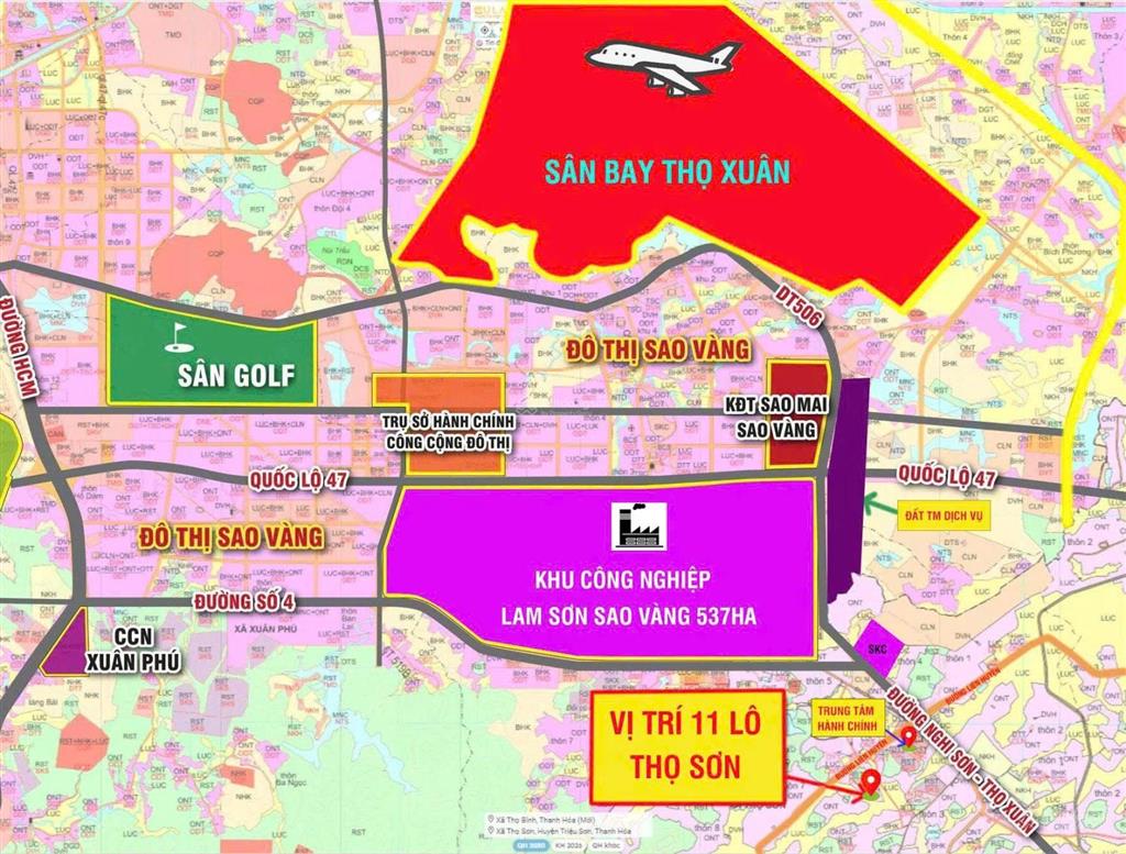 Đầu tư dòng tiền và tăng giá dài hạn tại cửa ngõ kcn lam sơn sao vàng