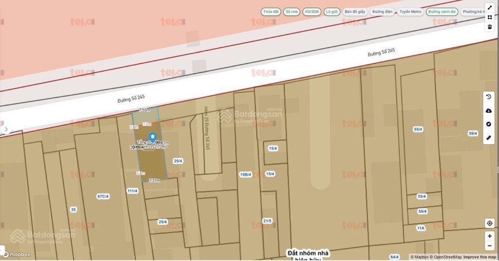 Bán lô đất mặt tiền đường nhánh hoàng hữu nam p. long bình 150m2 giá 9 tỉ 3