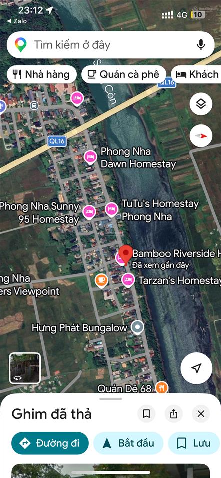 Bán homestay có 7 phòng tại trung tâm du lịch phong nha kẻ bàng. view sông son thơ mộng. hiện đang