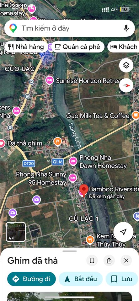 Bán homestay có 7 phòng tại trung tâm du lịch phong nha kẻ bàng. view sông son thơ mộng. hiện đang