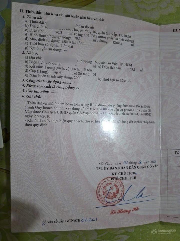 Hẻm xe tải 8m thông  72m2  kinh doanh đa ngành  lê đức thọ, gò vấp  giáp bình thạnh  hơn 6tỷ