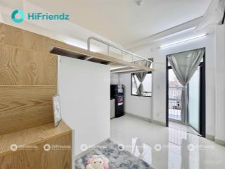 Phòng có gác 30m2 tân kỳ tân quý (gần aeon tân phú) có ban công full nội thất gần đại học văn hiến