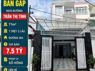 Bán nhà mặt tiền 1 trệt 2 lầu trần thị tính, nha trang 71m2 giá 7,5 tỷ sổ hồng riêng