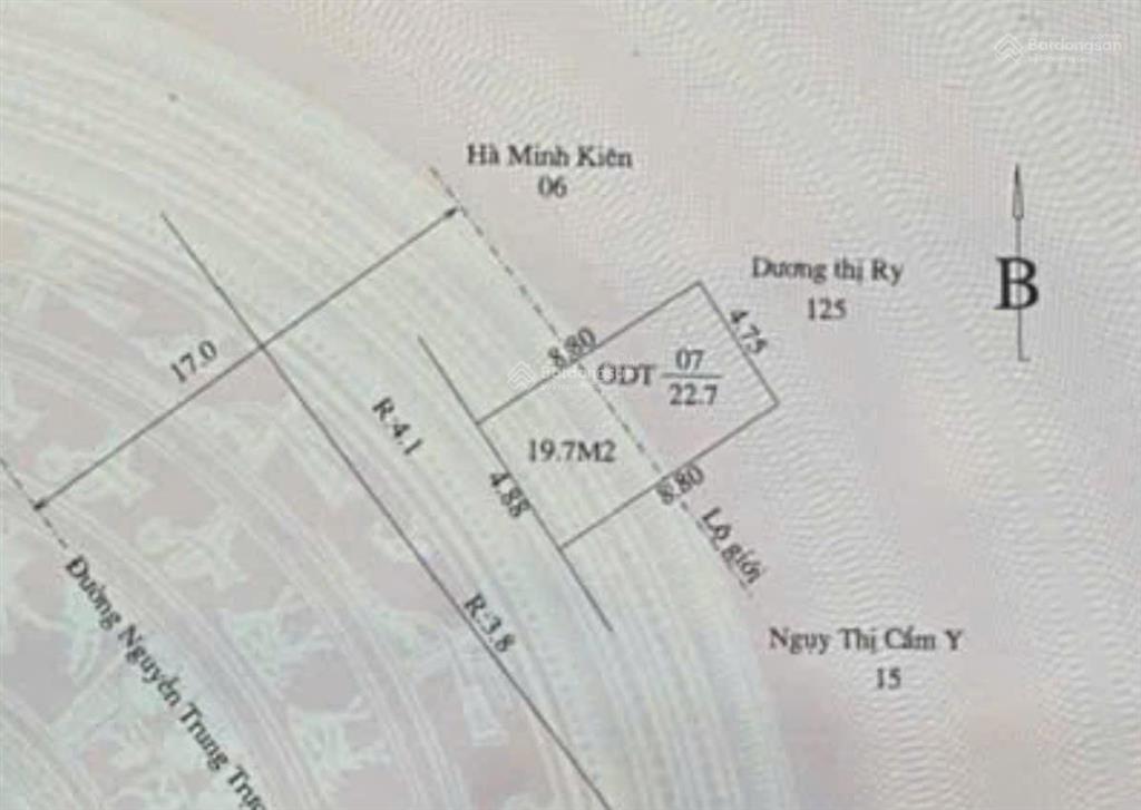 Bán nhà mặt phố nguyễn trung trực, cách đống đa 50m, gần ngân hàng acb. thuận tiện kinh doanh