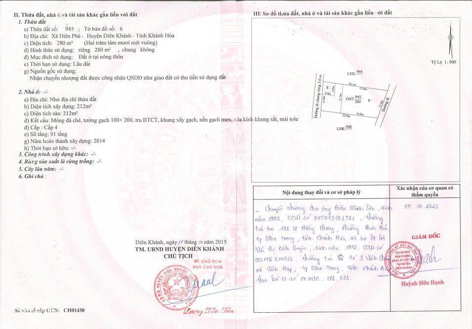 Cần bán nhà nghỉ 7 phòng đang kinh doanh ổn định diên phú giá 3,6 tỷ