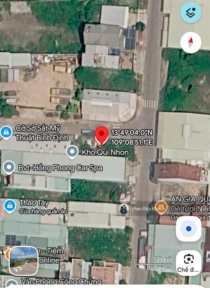 Bán lô góc 2 mặt tiền diêu trì, tuy phước 127,1m2 đất ở đô thị, giá 2,5 tỷ còn tl