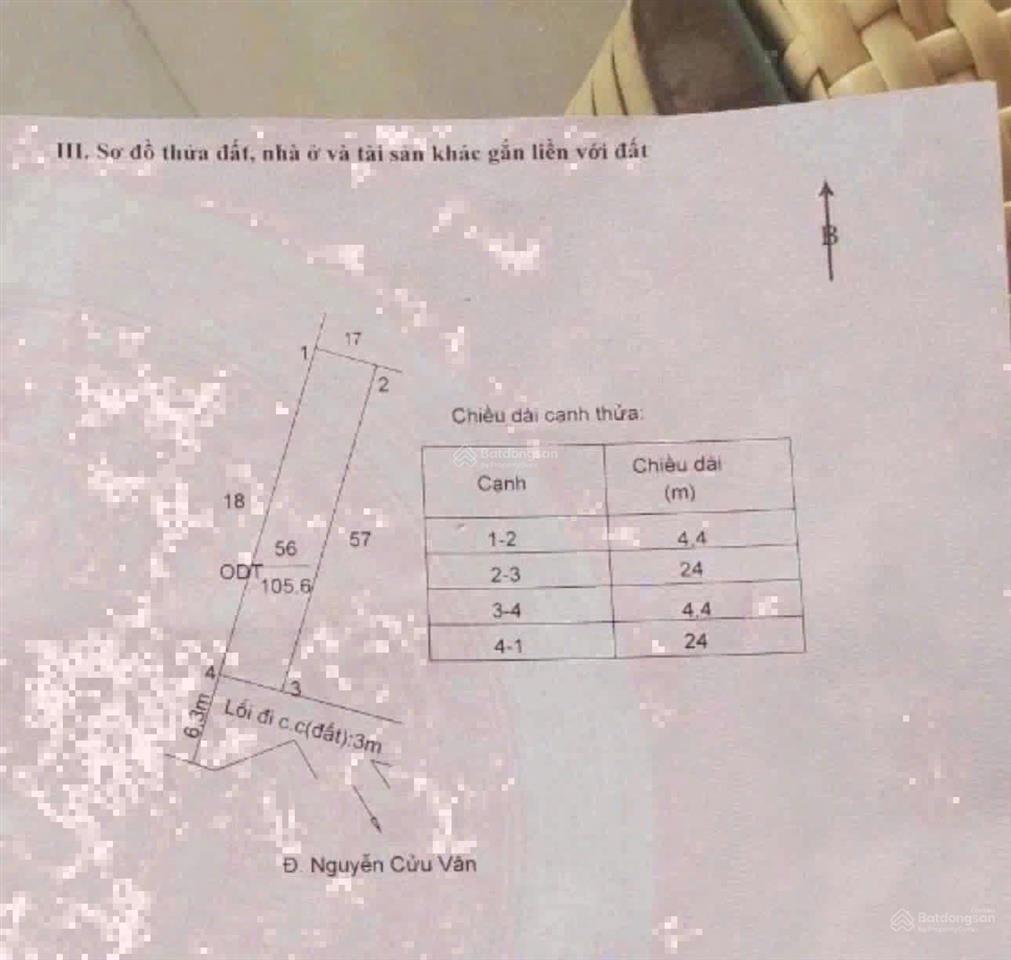 Chủ gửi bán lô đất thổ cư tân an long an