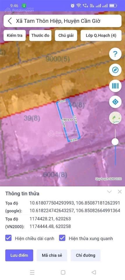 Đất mt đường tam thôn hiệp view hướng sông lòng tàu! giá đầu tư