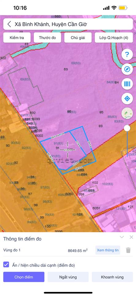 Bán đất thổ cư 2mt rừng sác, bình khánh, cần giờ, hồ chí minh, 36 tỷ, 1294 m2, hot