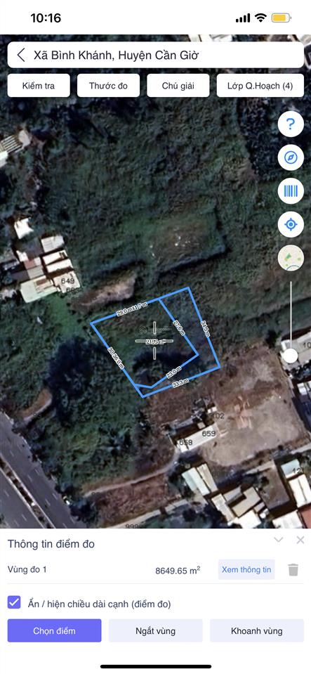 Bán đất thổ cư 2mt rừng sác, bình khánh, cần giờ, hồ chí minh, 36 tỷ, 1294 m2, hot