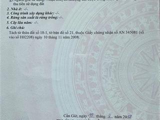 Bán đất tại kdc giồng ao, cần thạnh, cách siêu dự án lấn biển 1km