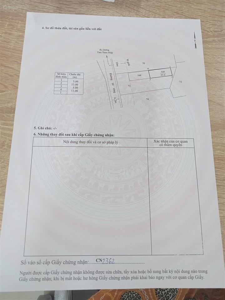 Đất bán nằm trong kdc đông đúc! giá đầu tư